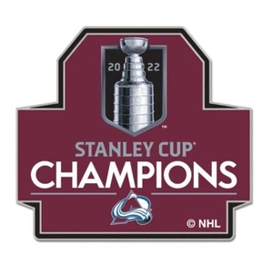 2022 COLORADO AVALANCHE STANLEY CUP FINAL CHAMPIONSHIP BANNER PIN CHAMPIONS - Picture 1 of 1