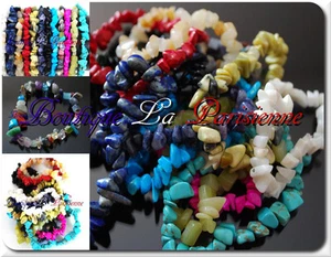 Splinter Bracelet Gemstone Splitter Strand Agate Coral - Picture 1 of 22