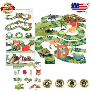 Exciting Dinosaur Race Track Toys for Ages 3-7 - Engaging Gift for Birthdays - Picture 1 of 9