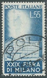 1951 ITALIA USATO FIERA DI MILANO 55 LIRE - RA3-6 - Picture 1 of 1