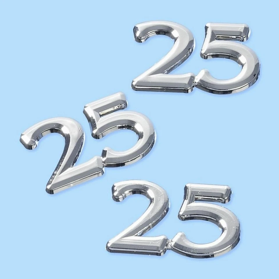 Numero 25 argento nozze d'argento - Immagine 1 di 1