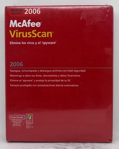 MCAFEE VIRUSSCAN 2006 - PC ESPAÑA - CAJA GRANDE DE CARTON BIG BOX - NUEVO - Picture 1 of 3