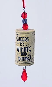 ¡VIVA A GANAR Y CENAR! SELLO CORCHO VINO ADORNO NAVIDAD NUEVO (2) - Imagen 1 de 1