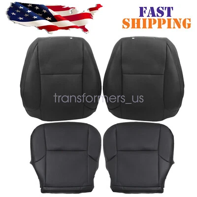 For Lexus GX460 2010-2017 Seat Cover Driver & Passenger Side Bottom & Top Black Foto 1 de 4