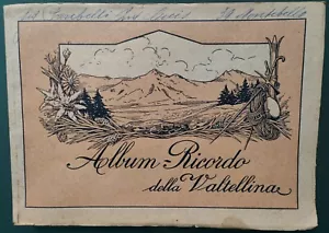 ALBUM RICORDO DELLA VALTELLINA 1925 IMMAGINI STORIA PUBBLICITA' RARO BORMIO - Foto 1 di 10