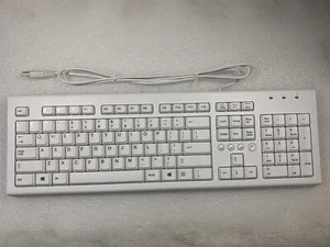HP 904367-L31 White USB Wired Generic International US European Layout Keyboard - Picture 1 of 4