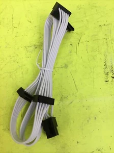 Corsair Type 3 / 4 Modular Power Supply Cable 6-Pin to 3x SATA 34-000595 - WHITE - Picture 1 of 4