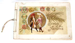 Antique Songs of All Nations late 1800s Lithography Book George Harris and Sons - Picture 1 of 9