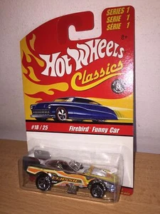 Mattel Hot Wheels Classics FIREBIRD FUNNY CAR #18/25 Vers. 2 MOC, 2005 Euro Card - Foto 1 di 2