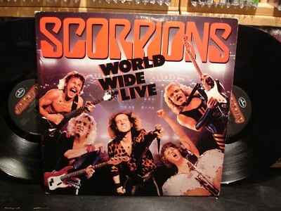 Scorpions  ~ World Wide Live ~Vintage LP  RCA Club Mercury 422-824 344-1 M-2 - Image 1 of 4