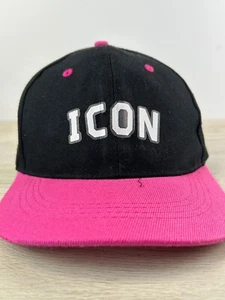Sombrero Icono Icono Icono Sombrero Negro Sombrero Ajustable Talla Adulto Gorra de Béisbol - Imagen 1 de 13
