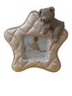 Quilted Star Sleeping Bear Cub 7x7 for 3" X 3" Photo Picture Frame Connoisseur 