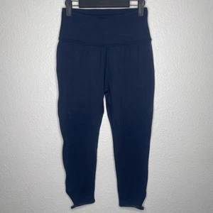 Beyond Yoga Womens Leggings Size L Navy Blue Cropped Pull On Activewear - Picture 1 of 12