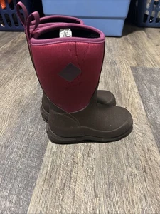 Muck Boot Kinder Element Stiefel, Winetasting/Fade zweimal getragen! Rosa Braun - Bild 1 von 6