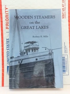 2002 Wooden Steamers On The Great Lakes By Rodney H Mills Hardback - Picture 1 of 3