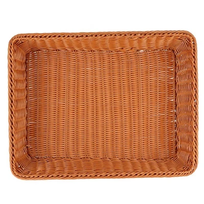 (XL)Household Desktop Rectangular Food Bread Fruits Storage Basket For Office - Image 1 of 4