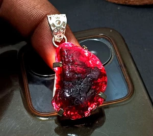 EGL Certified 75.00 Ct Natural PAINITE 925 Solid Silver Pendant LOOSE Gemstone - Picture 1 of 6