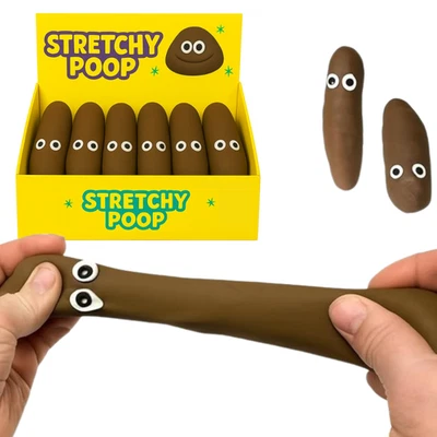 LND GIFTS Stretchy Poop Squish Fidget Poo Stress Toy Xmas Girls Boys Kids Stocking Filler