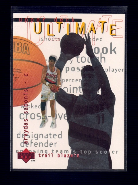 1997-98 Upper Deck #U20 Arvydas Sabonis Ultimate - Image 1 of 2