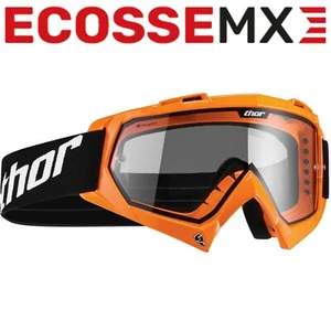New THOR Flo Orange Enemy Kids Child Youth Goggles Clear Lens Read Motocross ATV - Picture 1 of 2
