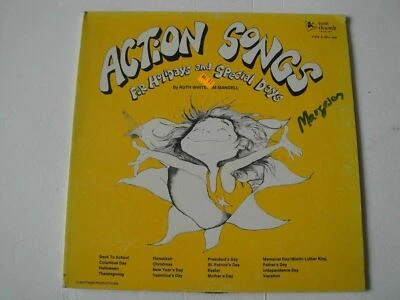 RUTH WHITE/JIM MANDELL ACTION SONGS FOR HOLIDAYS AND SPECIAL DAYS VINYL LP 1979 - Image 1 of 4
