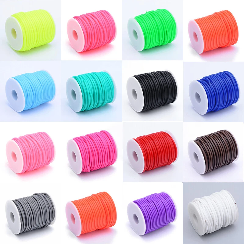 1 rollo carrete de plástico envuelto de 2 mm tubo hueco PVC tubular agujero de cable de goma 1 mm Foto 1 de 1