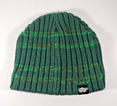 Черепаховый мех зеленый вязаный Beanie шляпа Kids OS флис с подкладкой - Изображение 1 из 4