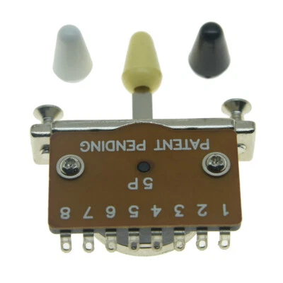 Interruttore Leva Pickup Chitarra 5 Vie Resistente con 3 Punte in Plastica - Immagine 1 di 4