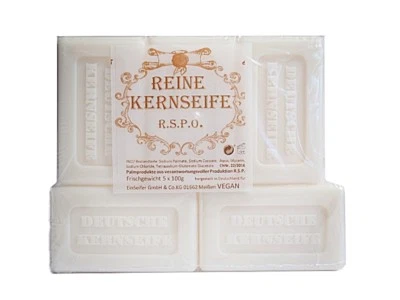 Wieder da! DEUTSCHE KERNSEIFE 5 Stück vegan DAS Universal Hausmittel Einseifer  - Bild 1 von 3