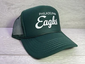 NUEVO SOMBRERO VERDE DEPORTIVO PHILADELPHIA EAGLES 5 PANELES CORONA ALTA CAMIONERO SNAPBACK - Imagen 1 de 2