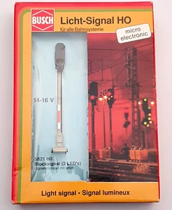 BUSCH 5821 HO Scale Green-Red Stop Block Signal Lights. W Germany 1990 - Picture 1 of 4