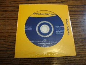 HP DeskJet 810c Series Software Disc Brand New in Original Sealed Sleeve! - Picture 1 of 2