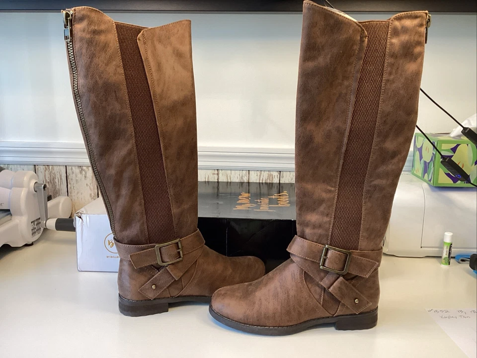 B-52 by Bullboxer Women’s Kayley Tan Knee High Boots Size 8 US - 38/39 EU