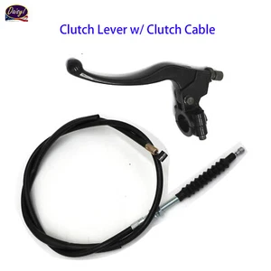 7/8" Clutch Lever w/ Cable For Pit Dirt Bike SSR Thumpstar CRF50 Lifan 110-125cc - Picture 1 of 3
