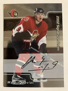 2001-02 BAP Be A Player Signature Series Autograph Martin Havlat Auto #140
