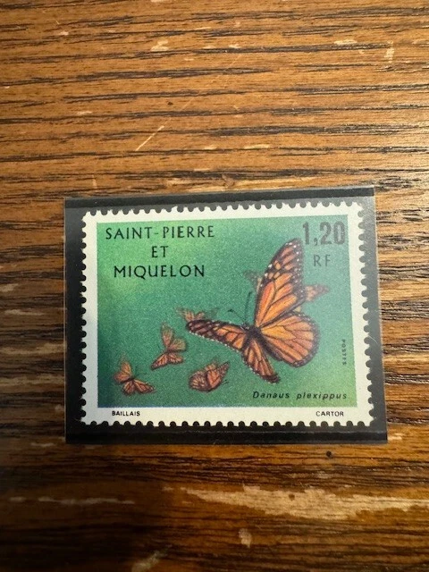 St Pierre & Miquelon stamps MNH SC#440 (1975)  F/VF Single SCV $14.50 - Image 1 of 1