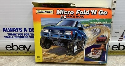 Matchbox Micro Fold ‘N Go 3-D Race Park NEW Vintage Car RACE TRACK PLAY AREA NEW - Image 1 of 4