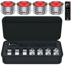 Chauvet DJ CoDot ILS 4-pack LED Illuminators Wash Up-Lights+Case+RFC-XL Remote - Picture 1 of 12