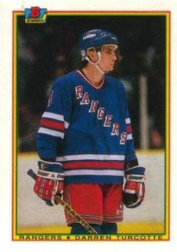 #216 Darren Turcotte - New York Rangers - 1990-91 Bowman Hockey - Image 1 of 1