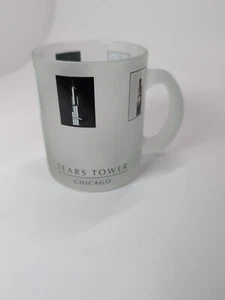 Taza esmerilada vintage Sears Tower Chicago Illinois - Imagen 1 de 5