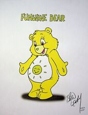 Brian Lemay Signed CARE BEARS Hand Inked FUNSHINE 8.5"x11" CONVENTION ART