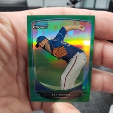2013 Bowman Chrome Mini Green Refractor Ben Rowen # 35 #ed 58/75