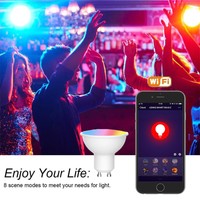 Dimmable 5W G10 RGB+CW(2700K-6500K) Wifi Smart Colour Changing  Light Bulb US