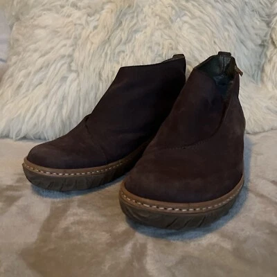 El Naturalista Ankle Boots Brown Suede Myth Yggdrasil Women’s Sz 9 Comfort Shoes - Image 1 of 4