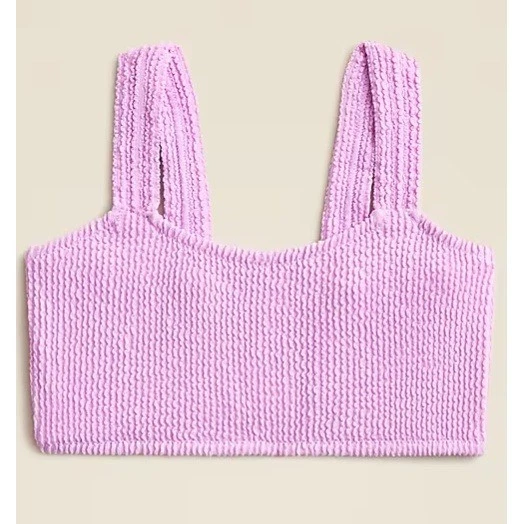 Traje de baño Crewcuts ajustado Top Niñas 8 Rosa Scrunchie Barbie Playa Piscina Nadar Nuevo con etiquetas Foto 1 de 4