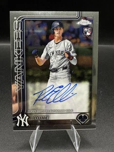 2025 Topps Chrome Duke Ellis Rookie Auto RC Rookie #RA-DE Yankees - Picture 1 of 2