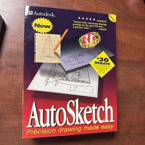 Vintage Autodesk Autosketch Release 6 For Windows 95, 98, NT - Picture 1 of 9