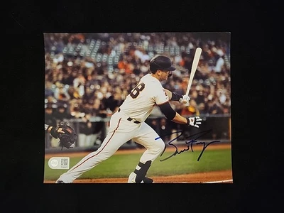 Foto firmada con autógrafo de Buster Posey 8x10 certificado de autenticidad de béisbol Gigantes de San Francisco Foto 1 de 4