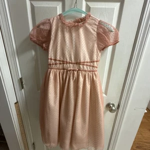 Janie And Jack Girls Center Stage Tulle Dress Rose Blush Size 12 - Picture 1 of 12