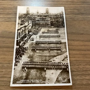 Postcard of Trooping the Colour Horse Guards Parade London - Picture 1 of 2